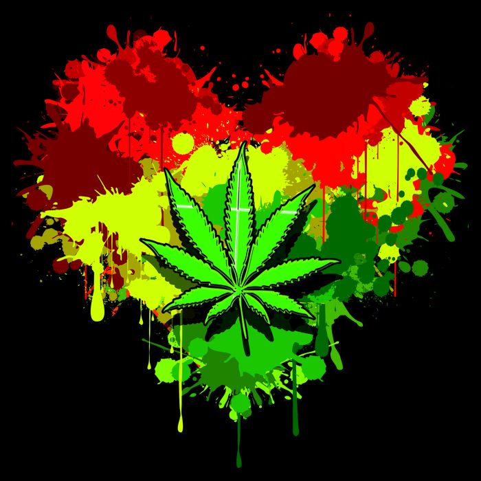 Love Weed Medical Marijuana Button