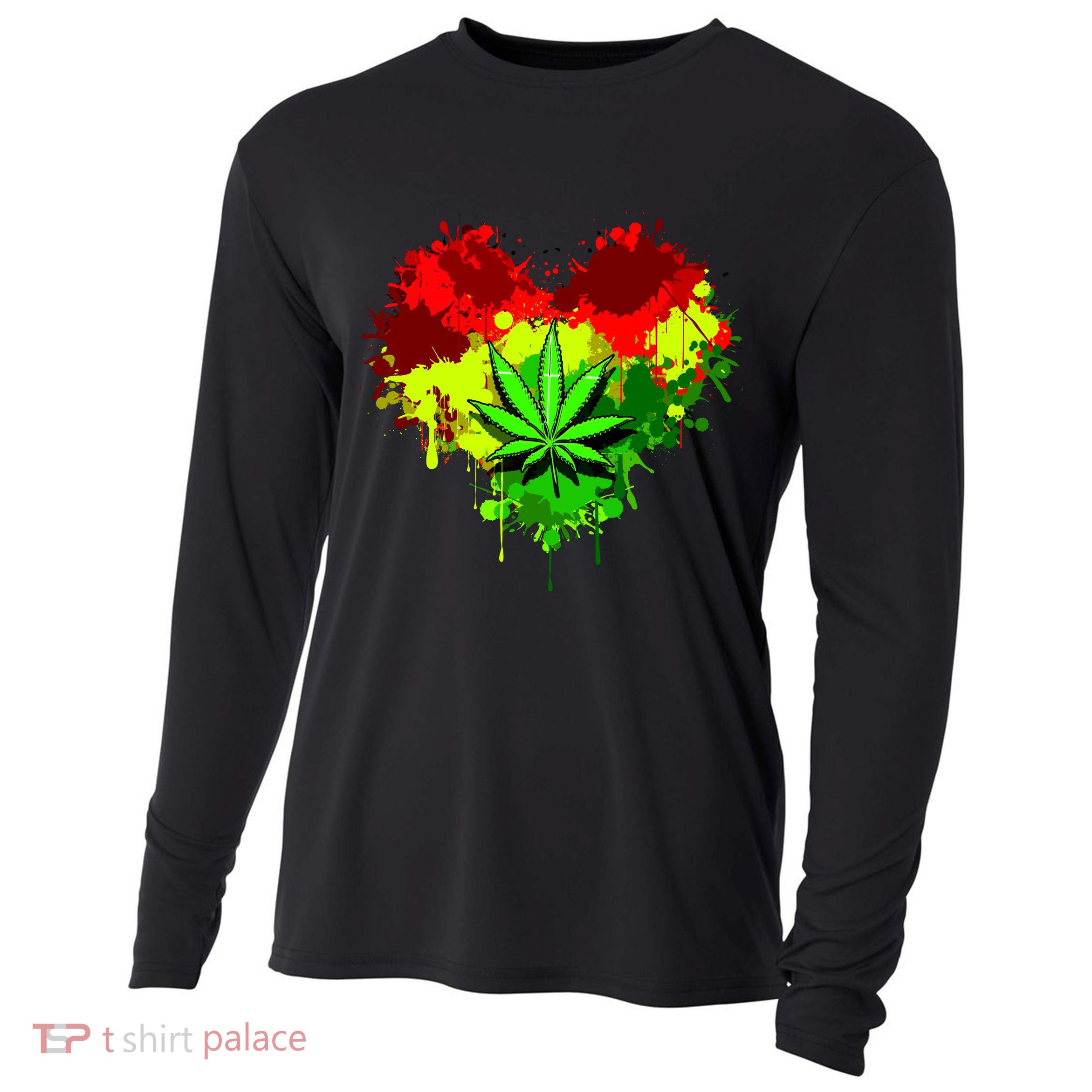 Love Weed Medical Marijuana Cooling Performance Long Sleeve Crew