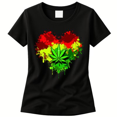 Love Weed Medical Marijuana Womens T-Shirt