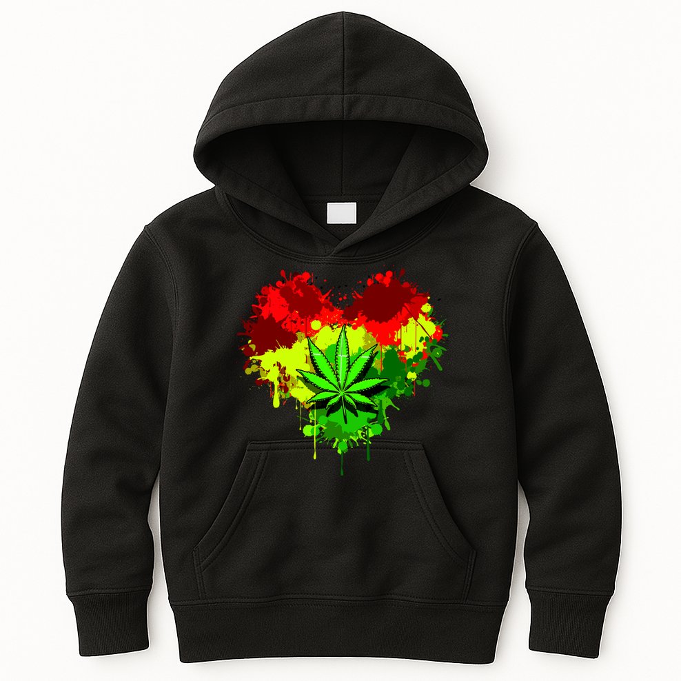 Love Weed Medical Marijuana Kids Hoodie