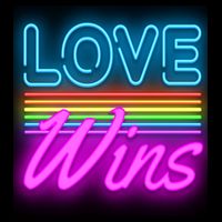Love Wines Rainbow Neon Sign Sweatshirt