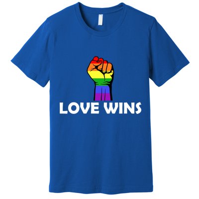 Love Wins Fist Gay Pride Premium T-Shirt