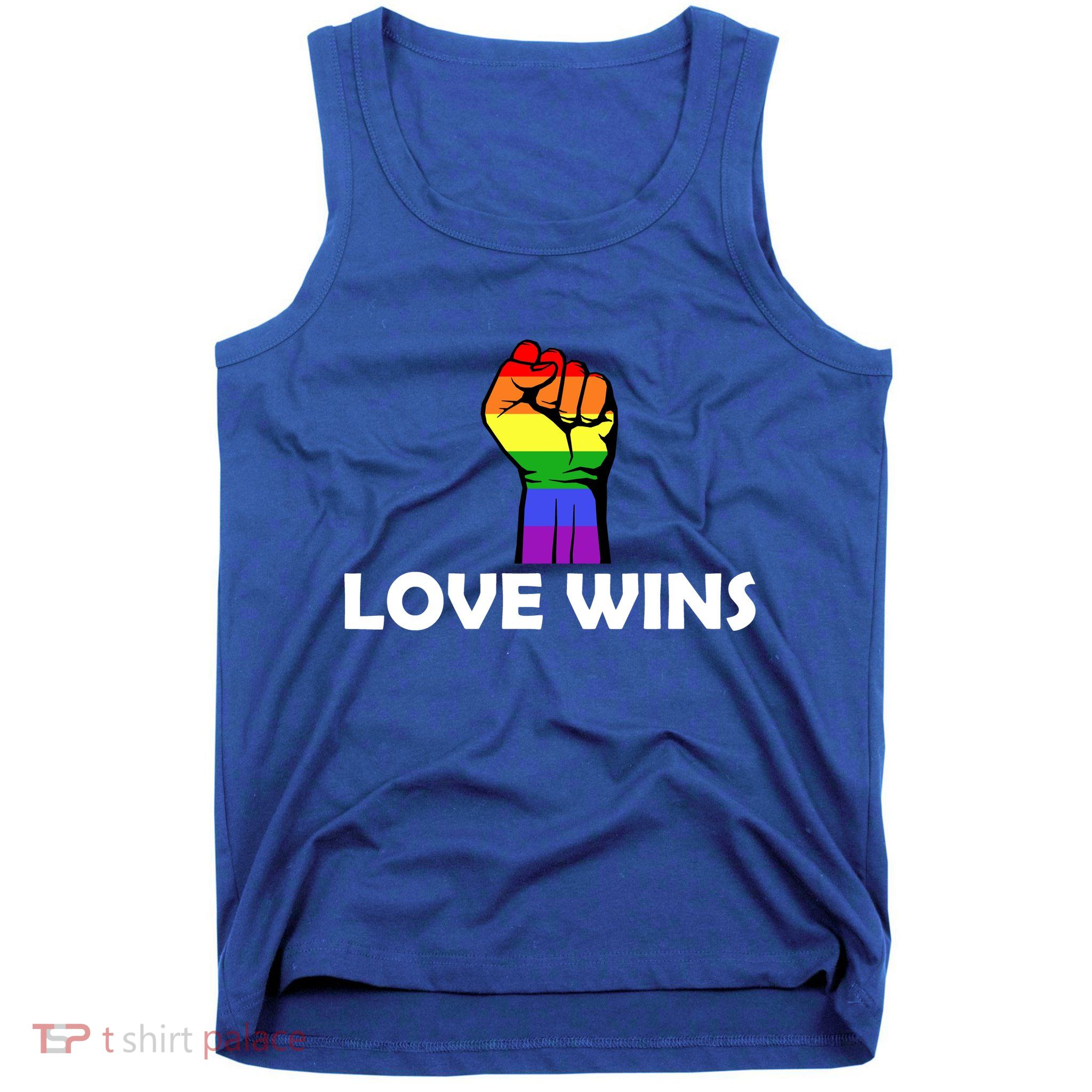 Love Wins Fist Gay Pride Tank Top