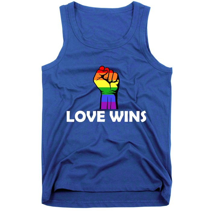 Love Wins Fist Gay Pride Tank Top