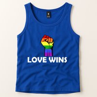Love Wins Fist Gay Pride Tank Top