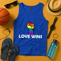 Love Wins Fist Gay Pride Tank Top