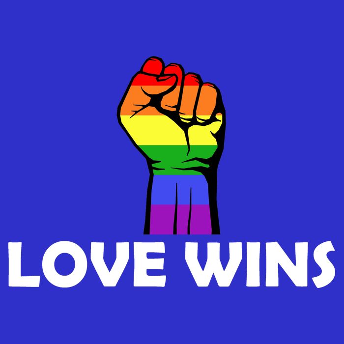 Love Wins Fist Gay Pride Tank Top