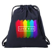 Love Wins Flag Drawstring Bag