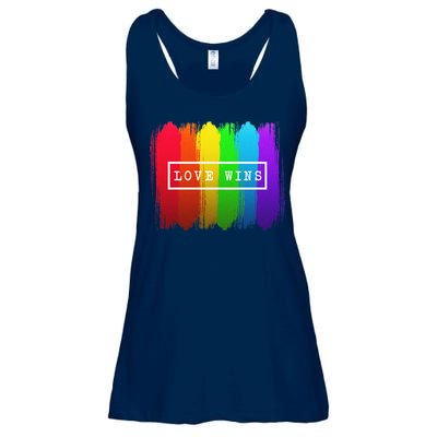Love Wins Flag Ladies Essential Flowy Tank