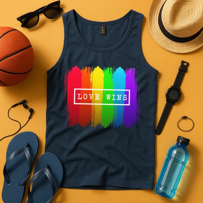 Love Wins Flag Tank Top