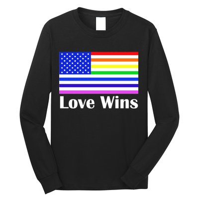 Love Wins Flag Gay Pride Long Sleeve Shirt