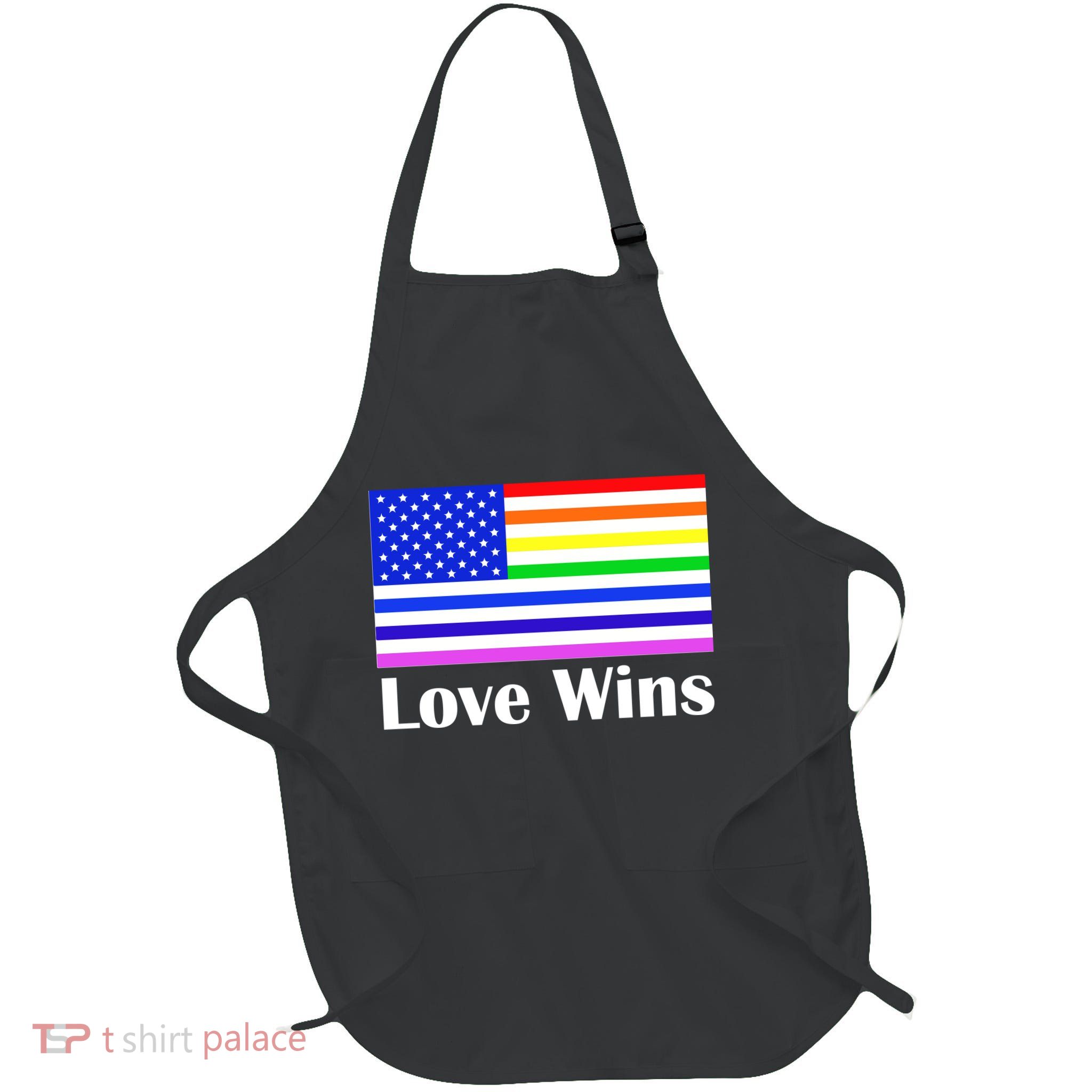 Love Wins Flag Gay Pride Apron
