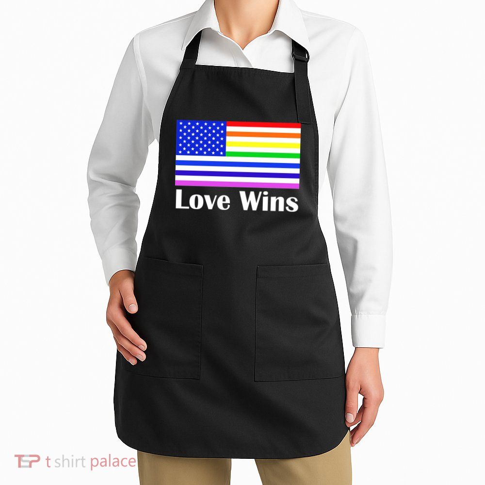 Love Wins Flag Gay Pride Apron