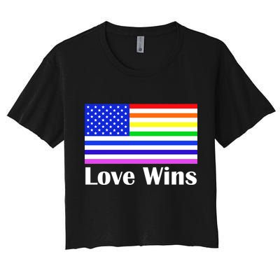 Love Wins Flag Gay Pride Crop Top