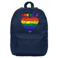 Love Wins Heart 16 in Basic Backpack