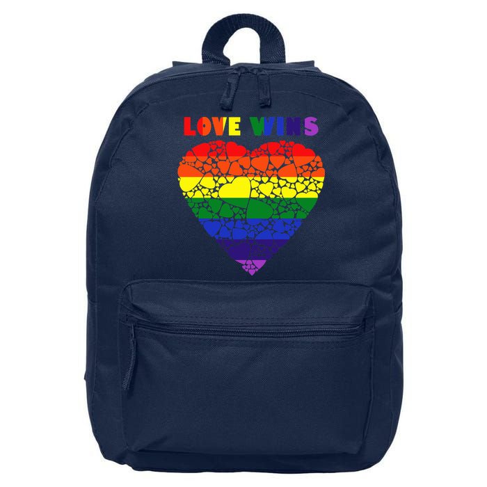 Love Wins Heart 16 in Basic Backpack