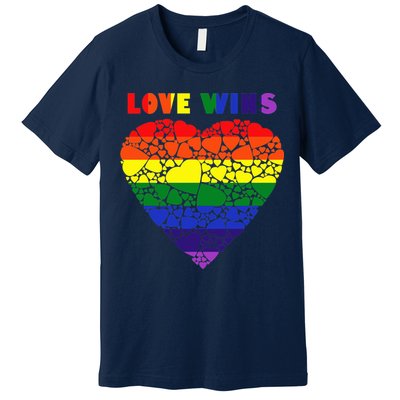 Love Wins Heart Premium T-Shirt