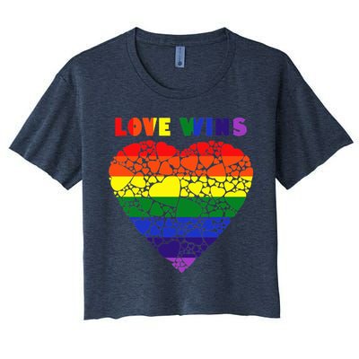 Love Wins Heart Crop Top