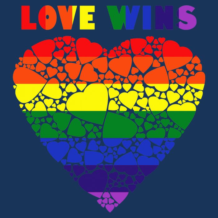 Love Wins Heart Kids T-Shirt