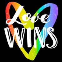 Love Wins LGBT Rainbow Heart Tank Top