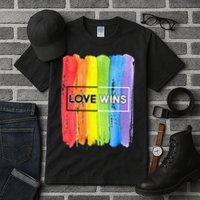 Love Wins LGBT Support Gay Pride Tall T-Shirt