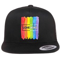 Love Wins LGBT Support Gay Pride Flatbill Hat