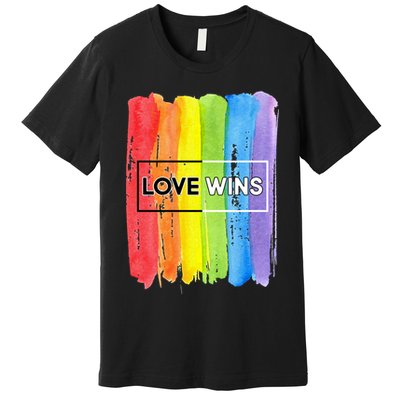 Love Wins LGBT Support Gay Pride Premium T-Shirt