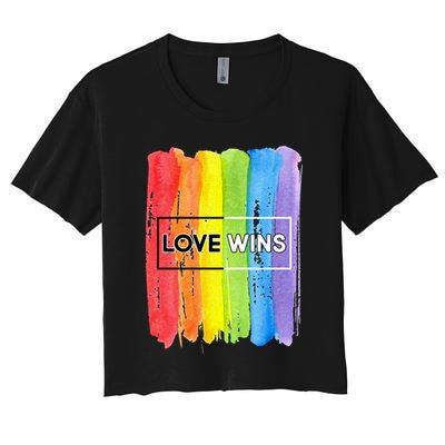 Love Wins LGBT Support Gay Pride Crop Top