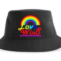 Love Wins Rainbow Sustainable Bucket Hat