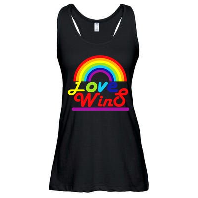 Love Wins Rainbow Ladies Essential Flowy Tank