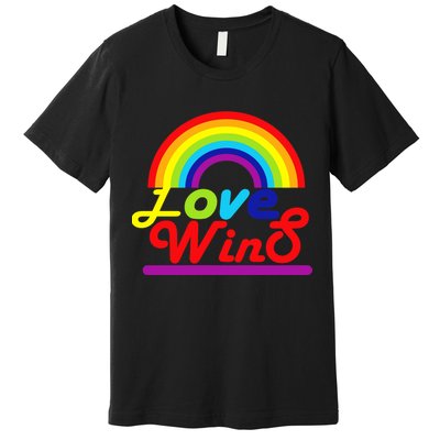 Love Wins Rainbow Premium T-Shirt