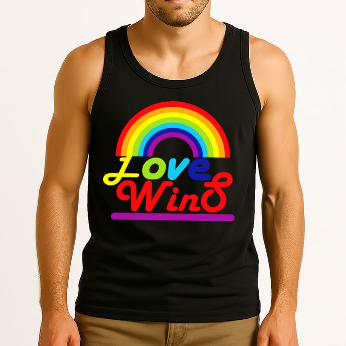 Love Wins Rainbow Tank Top