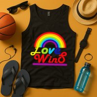 Love Wins Rainbow Tank Top