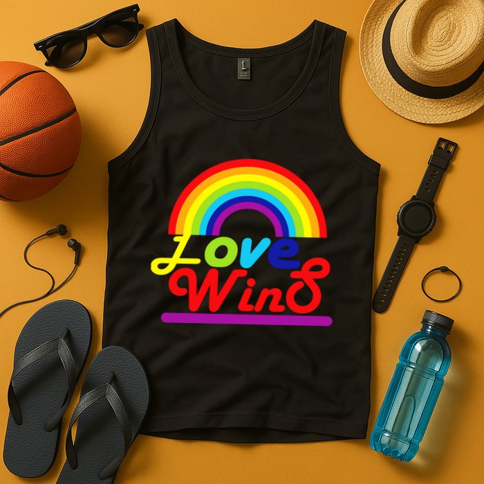 Love Wins Rainbow Tank Top