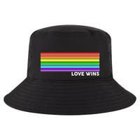 Love Wins Rainbow Stripes Thin Lines Cool Comfort Performance Bucket Hat