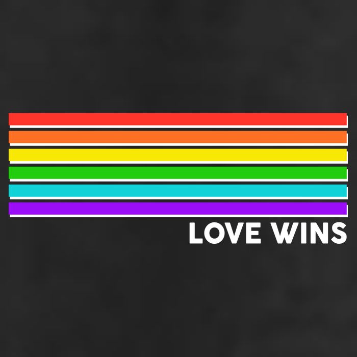 Love Wins Rainbow Stripes Thin Lines Cool Comfort Performance Bucket Hat