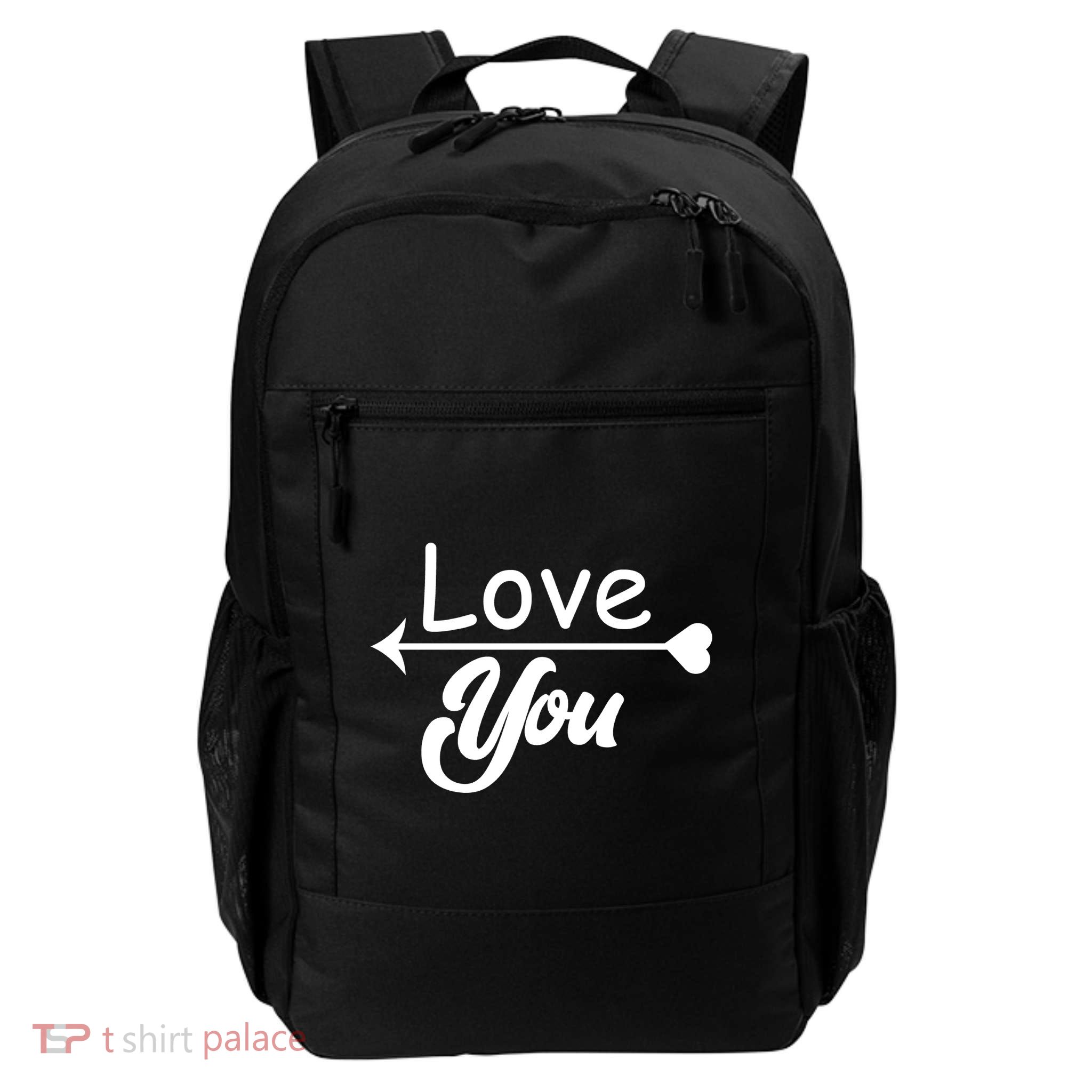 Love You Arrow Heart Daily Commute Backpack