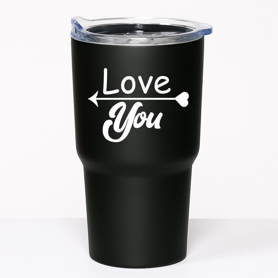Love You Arrow Heart Tumbler