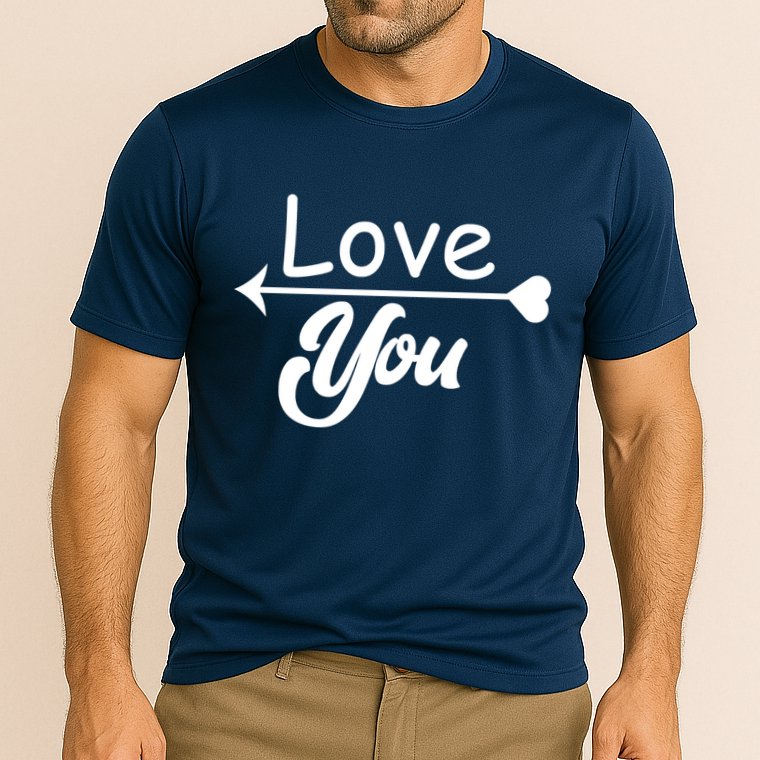 Love You Arrow Heart Cooling Performance Crew T-Shirt