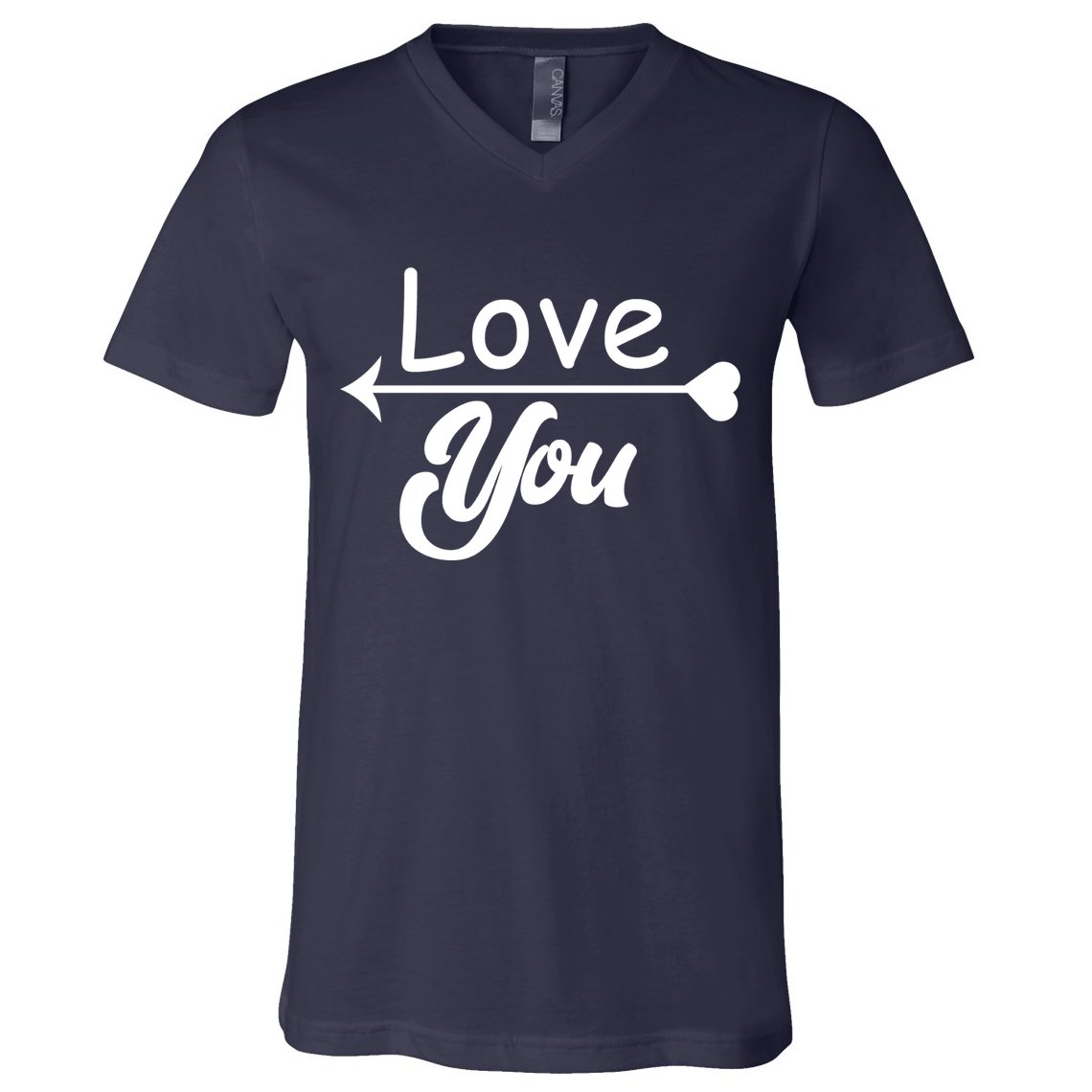 Love You Arrow Heart V-Neck T-Shirt