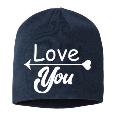 Love You Arrow Heart Sustainable Beanie