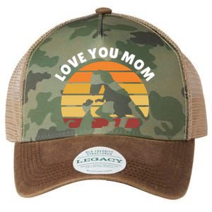 Love You Mom Dinosaur Legacy Tie Dye Trucker Hat