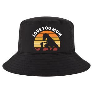 Love You Mom Dinosaur Cool Comfort Performance Bucket Hat