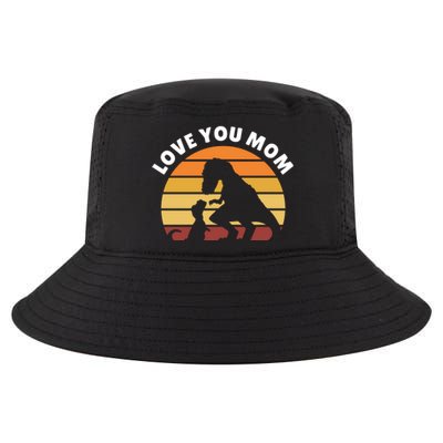 Love You Mom Dinosaur Cool Comfort Performance Bucket Hat