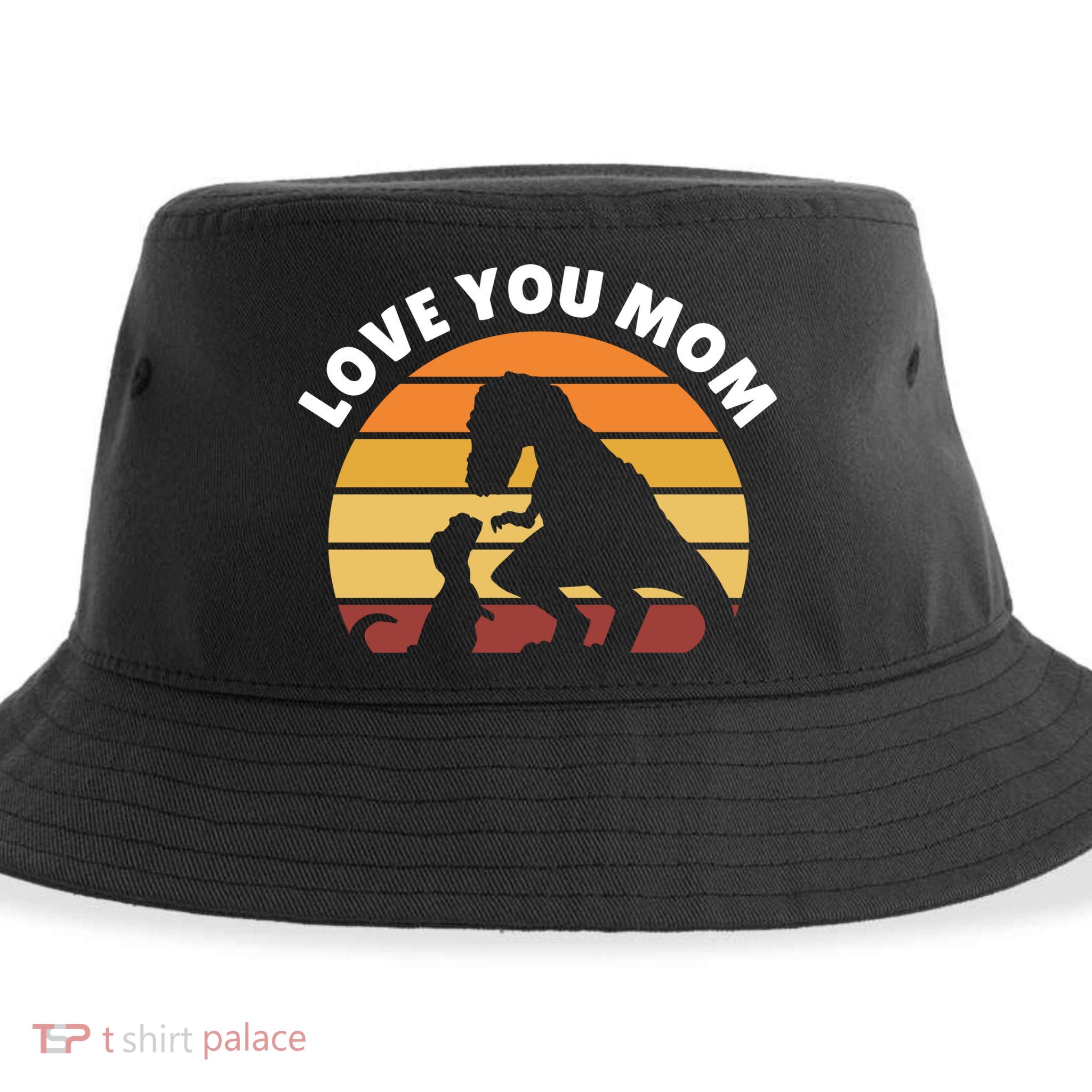 Love You Mom Dinosaur Sustainable Bucket Hat