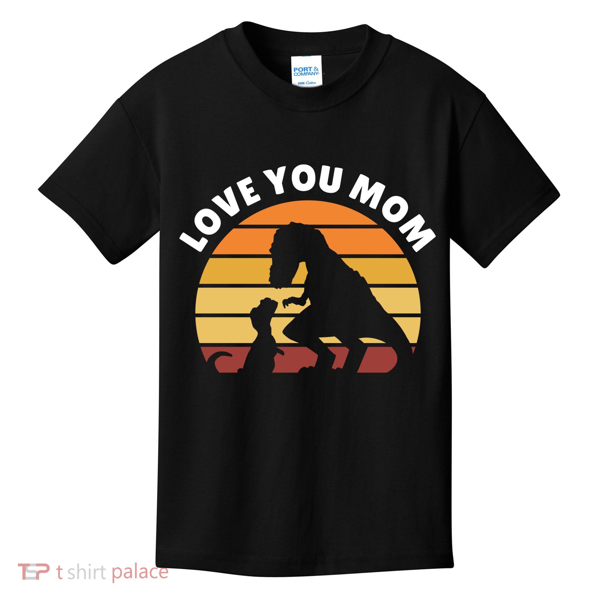 Love You Mom Dinosaur Kids T-Shirt