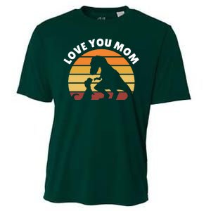 Love You Mom Dinosaur Cooling Performance Crew T-Shirt