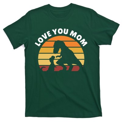 Love You Mom Dinosaur T-Shirt