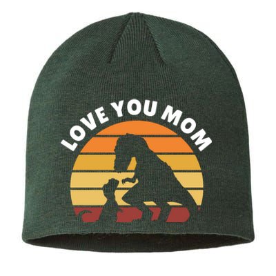 Love You Mom Dinosaur Sustainable Beanie