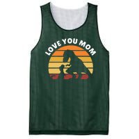 Love You Mom Dinosaur Mesh Reversible Basketball Jersey Tank